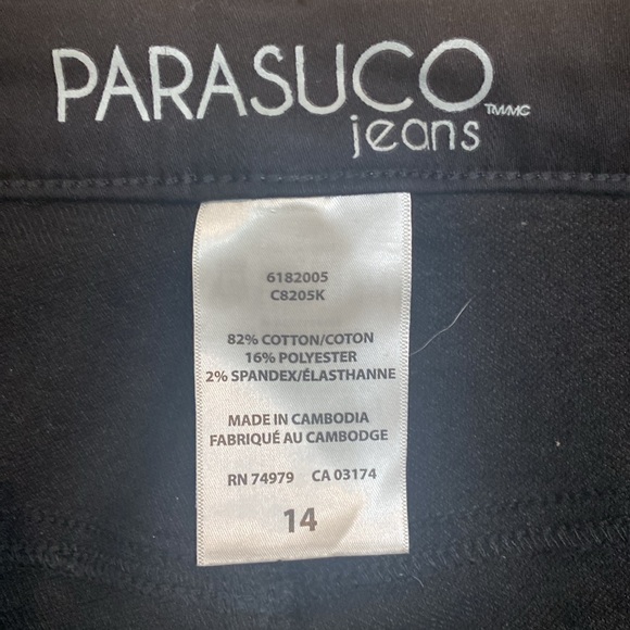 Size 14 ladles Parasuco jeans. Black - Picture 4 of 5